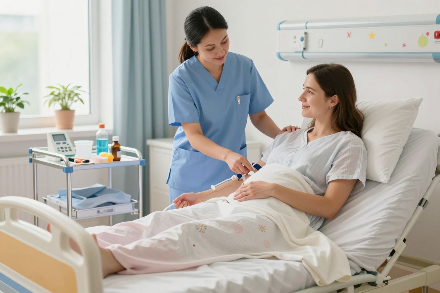 Az epidurális érzéstelenítés gyorsan enyhíti a szülési fájdalmat.