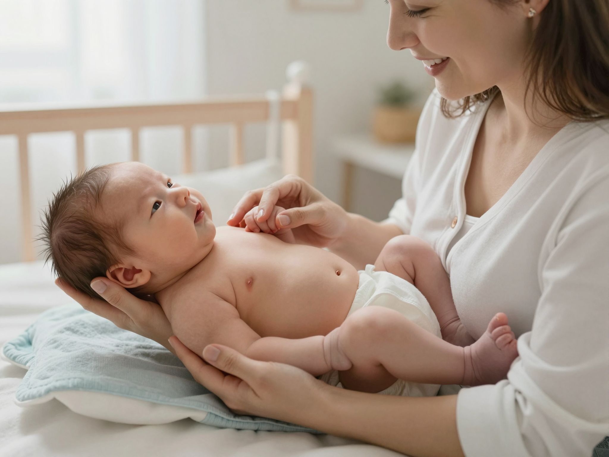 A köldökzsinór ápolása segít a fertőzések megelőzésében.