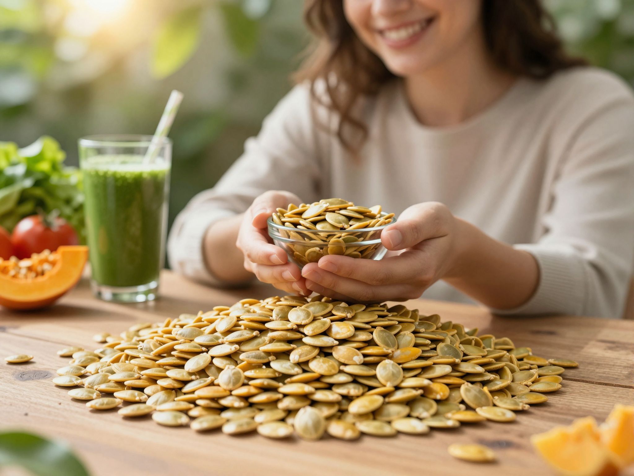 A tökmag gazdag cinkben, ami támogatja az immunrendszert.