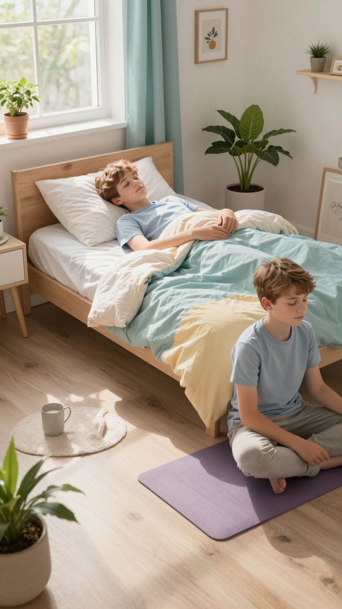 A tudatos légzés segít csökkenteni a stresszt alvás előtt.