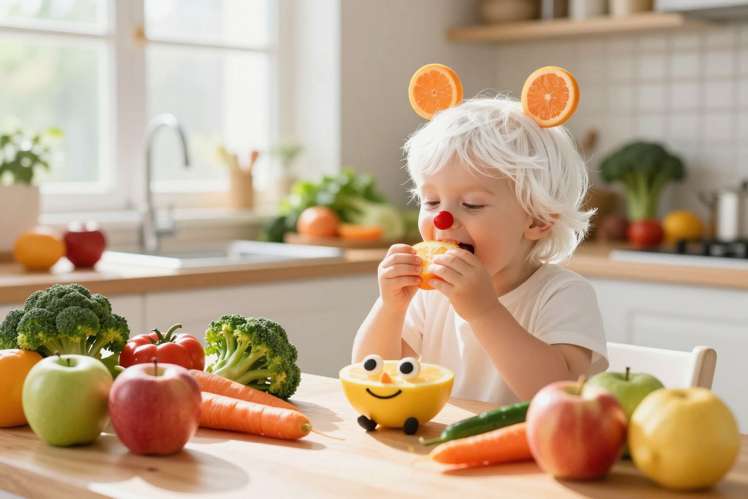 A színes tányér vonzóvá teszi a zöldségeket.