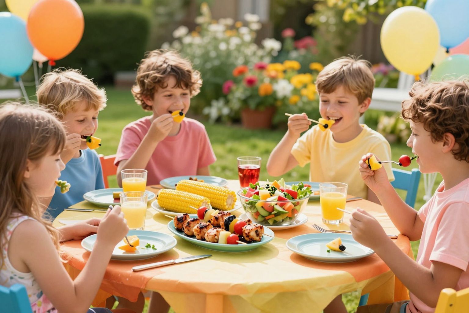 Könnyen elkészíthető, tápláló ételek gyerekeknek a grillpartira.