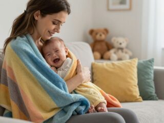 Hogyan segít a bugyolálás a hasfájós, nyűgös babáknak?