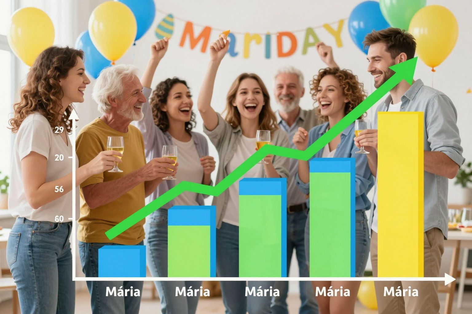 A Mária név népszerűsége folyamatosan csökkent az években.