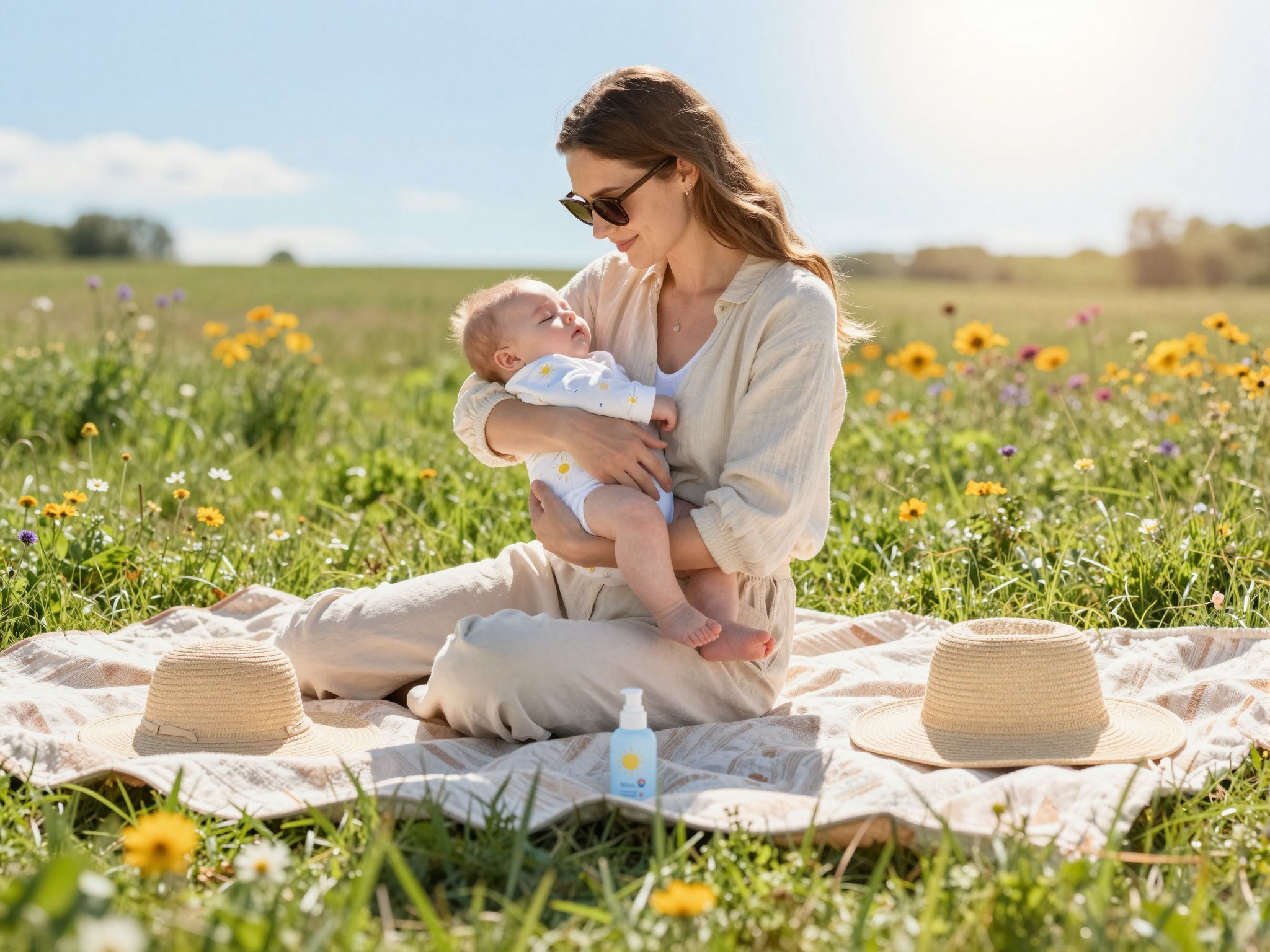 Az órára pontosan figyeljünk a baba napozásakor!