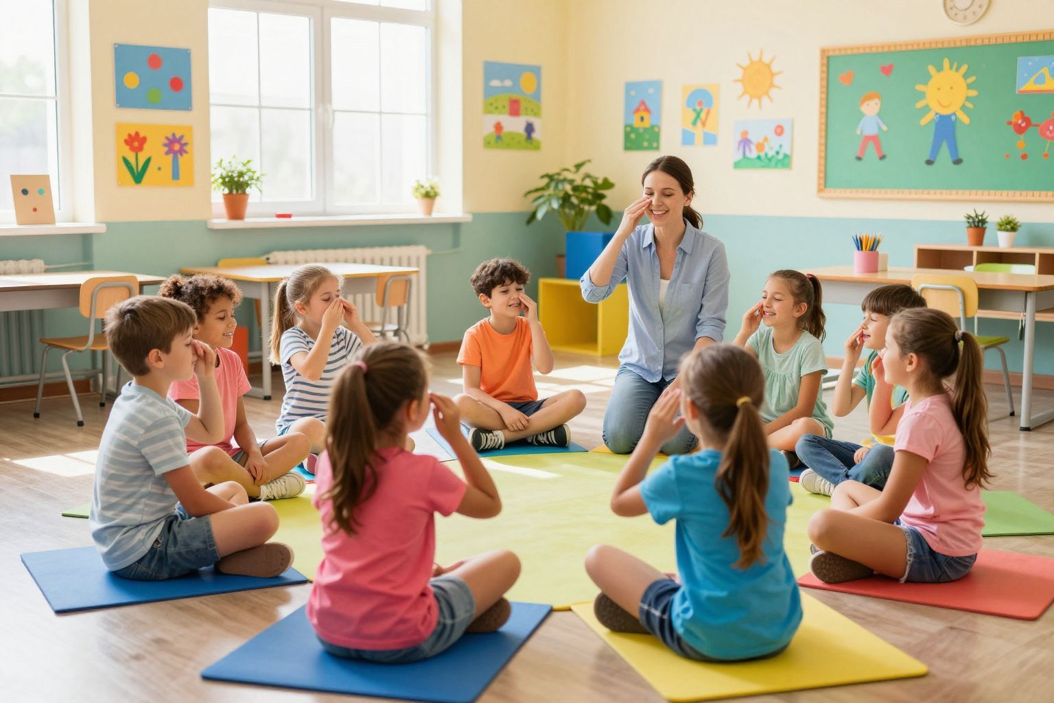A légzőgyakorlatok javítják a diákok figyelmét és teljesítményét.