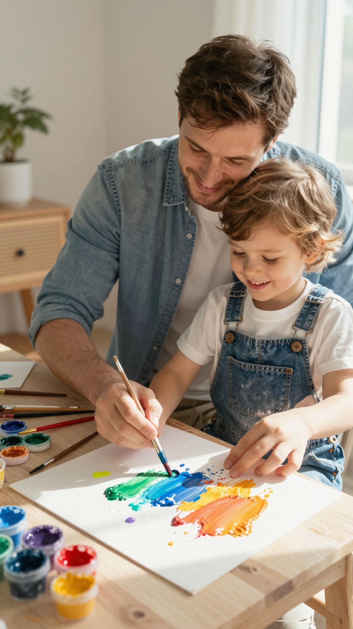 A gipszfestés kreatív közös tevékenység a szülőkkel.