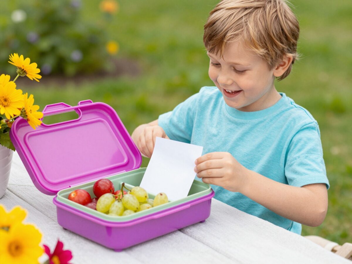 Kreatív ötlet: hagyj egy kedves üzenetet a gyerek tízóraija mellé