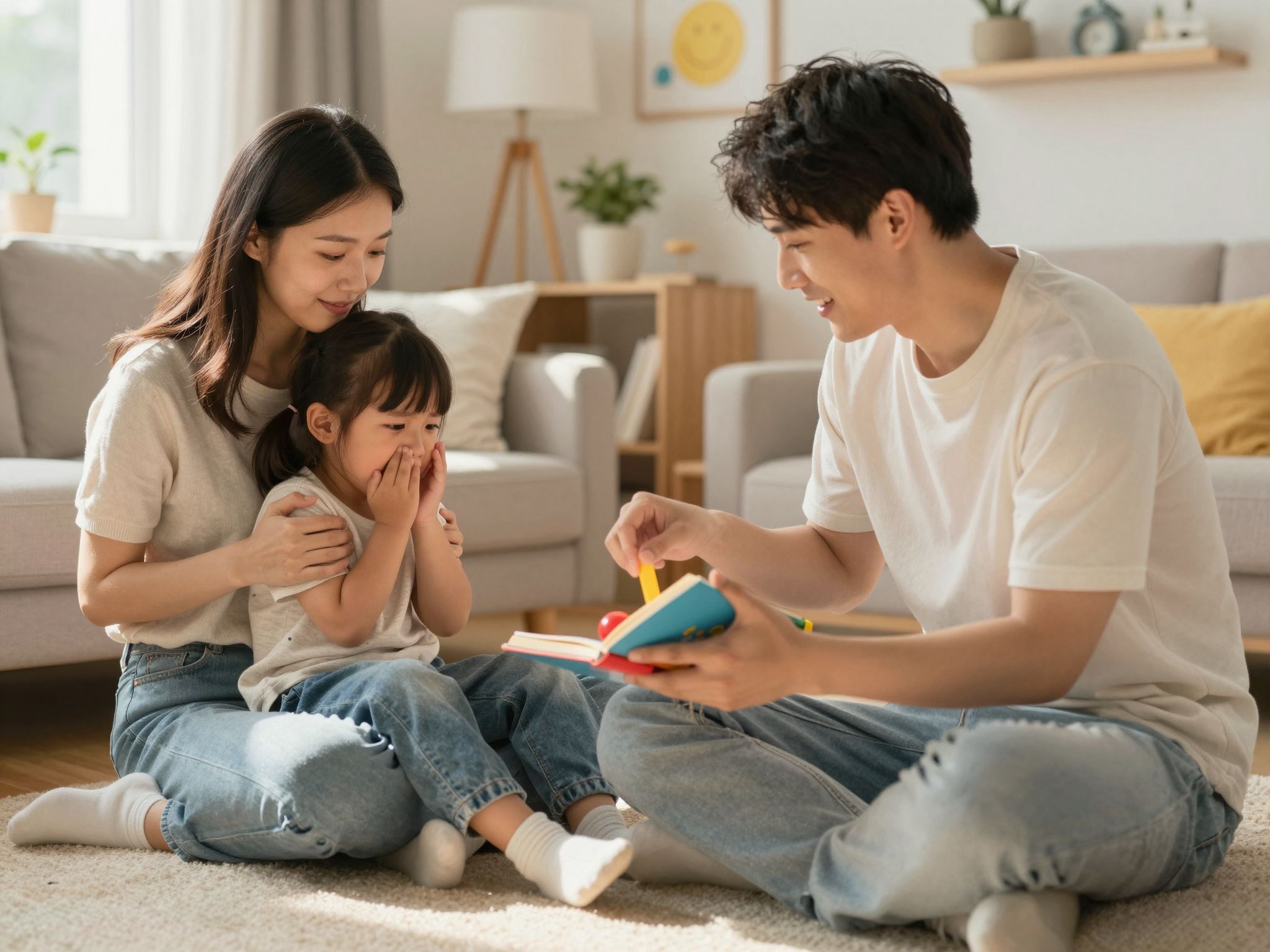 A lelki támogatás segít a gyermekek fájdalmának csökkentésében.