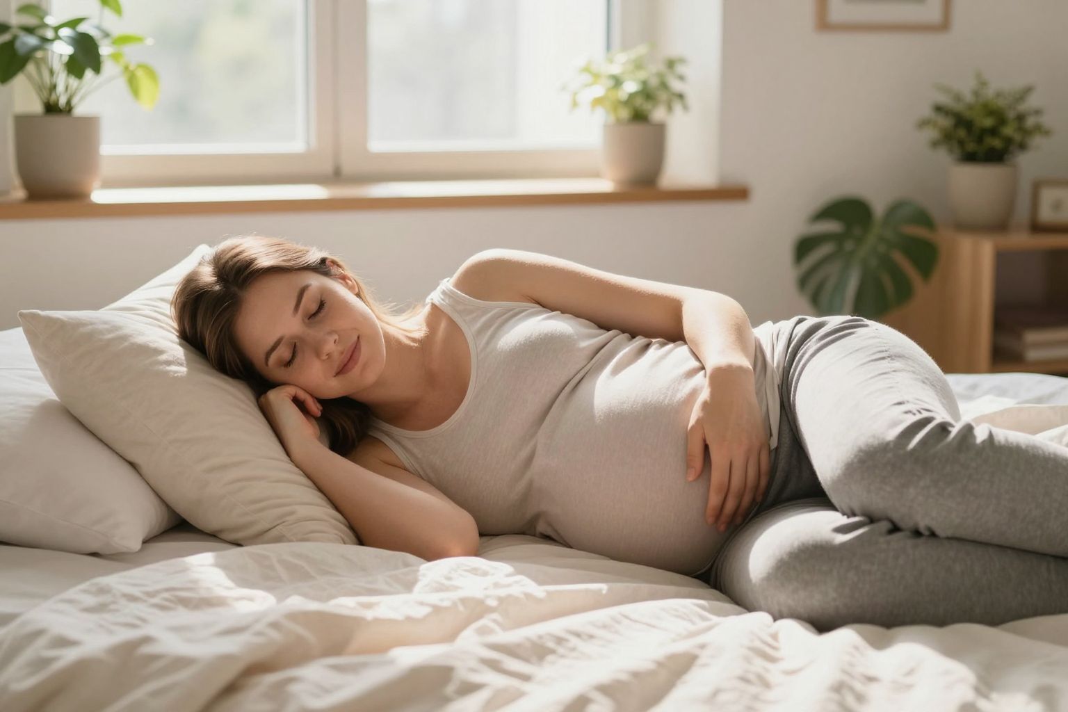 A bal oldali alvópóz a legelőnyösebb kismamáknak.