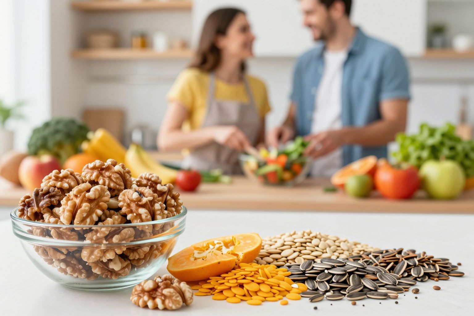 A dió gazdag omega-3 zsírsavakban, javítja a spermiumokat.