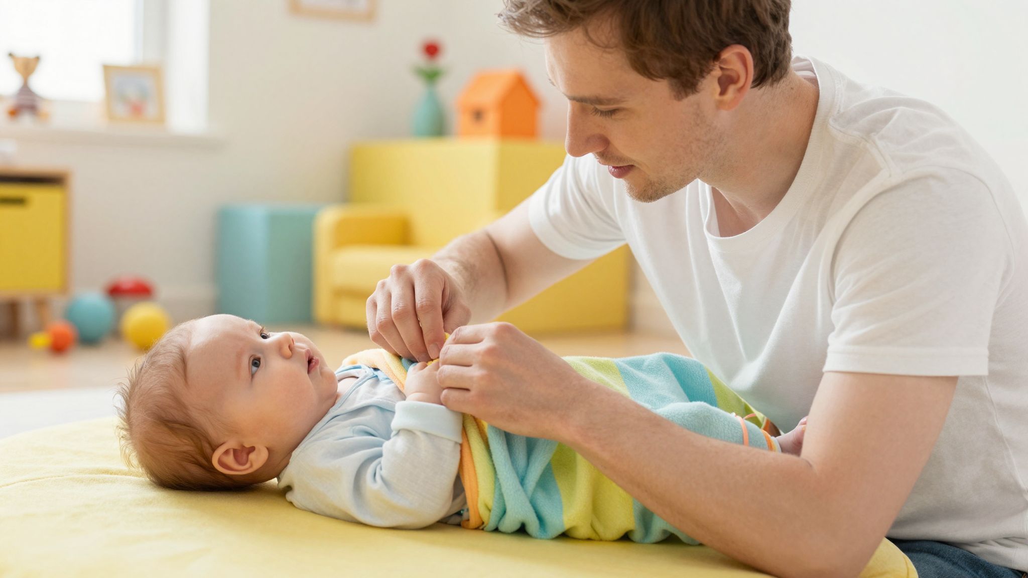 A pólyázást mindig a mozgás befejezésekor végezzük.