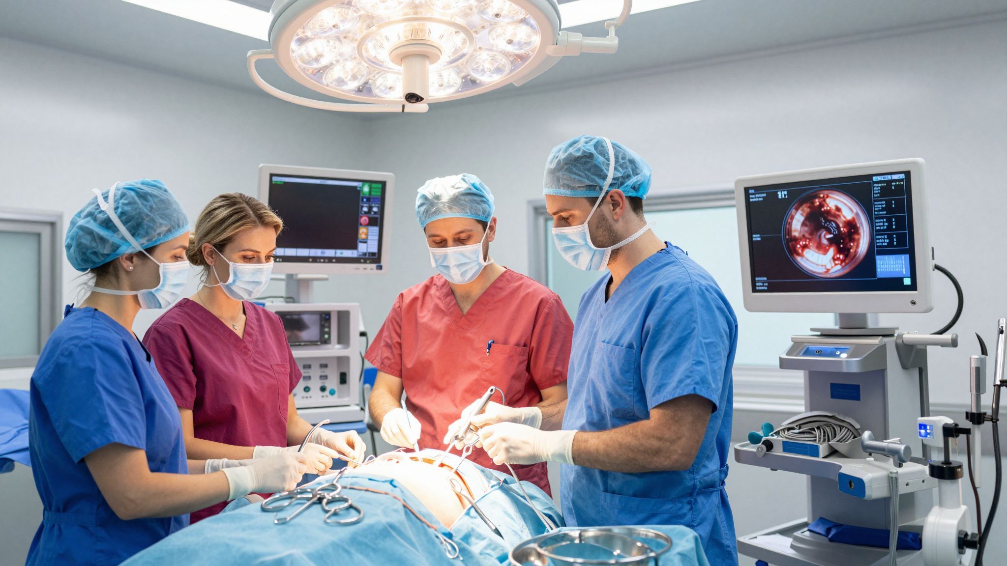 A laparoszkópia gyorsabb felépülést biztosít, mint a feltárás.