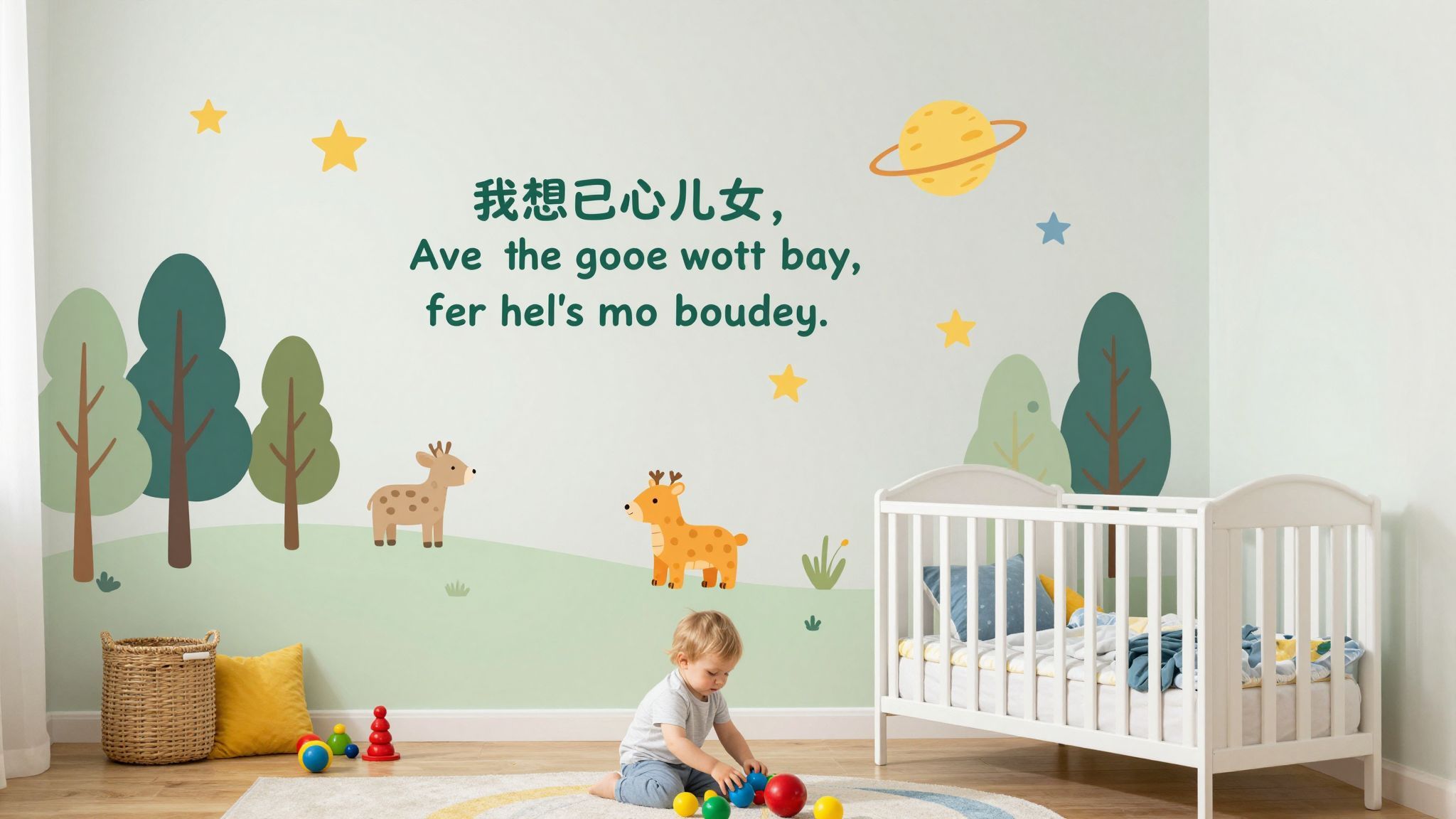 Az erdő és a világűr mintája inspiráló választás.