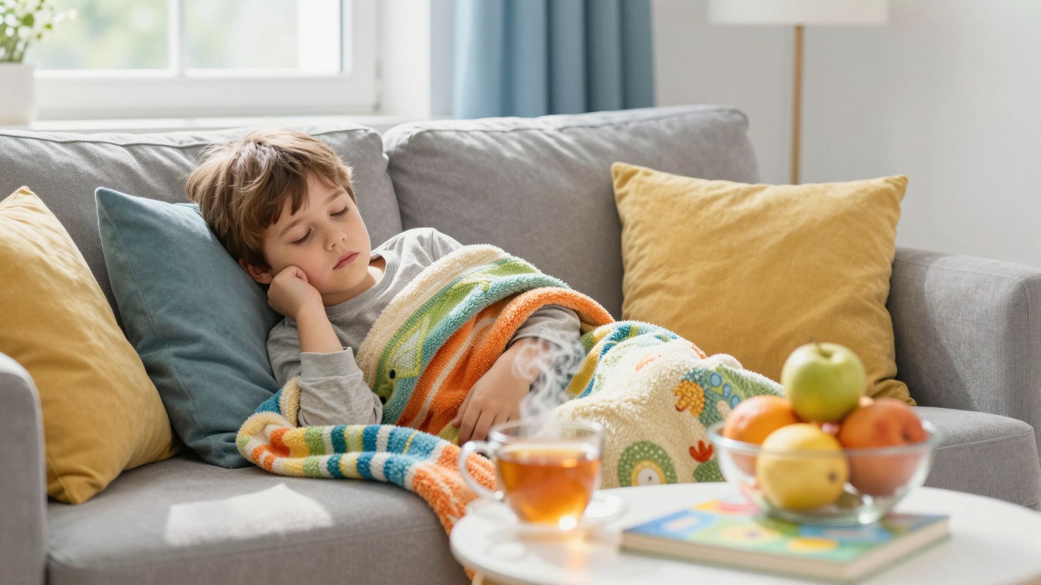 Fontos a folyadékpótlás és a pihenés a gyógyuláshoz.
