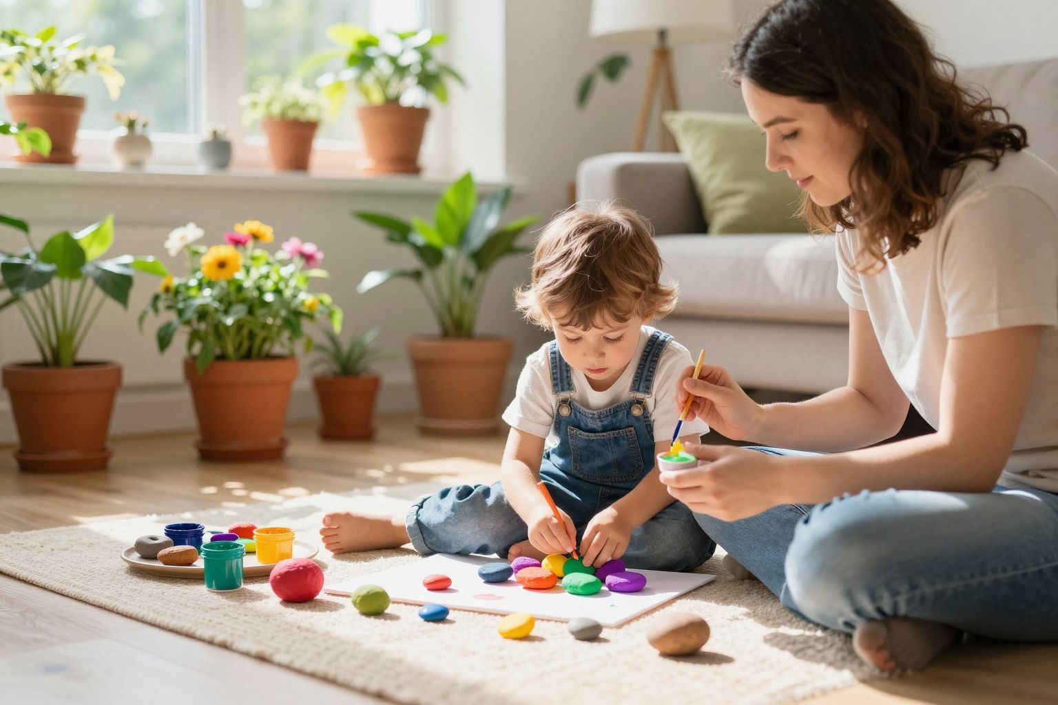 Természetes anyagokkal fejlesztheted a gyerekek kreativitását.