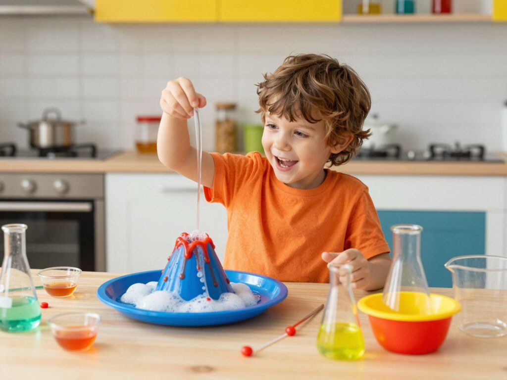 Vulkánkitörés a konyhában: 5 szórakoztató kísérlet, ami felkelti a gyerekek érdeklődését a tudomány iránt