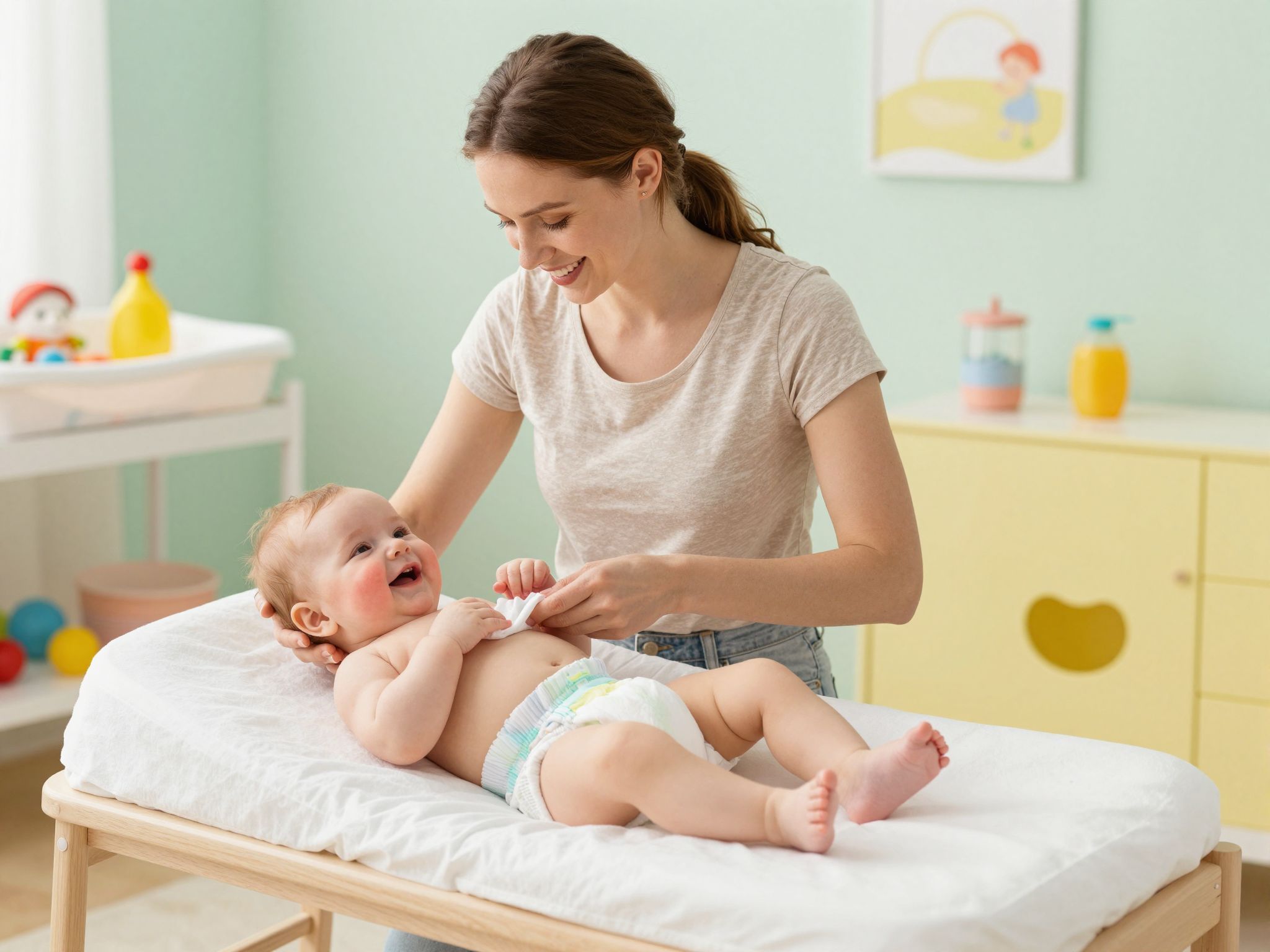 A gyengéd bőrápolás segít a pirosodás megelőzésében.