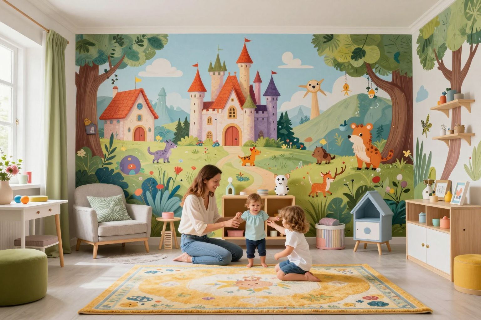 Chrissy Teigen falfestményei varázslatos atmoszférát teremtenek.