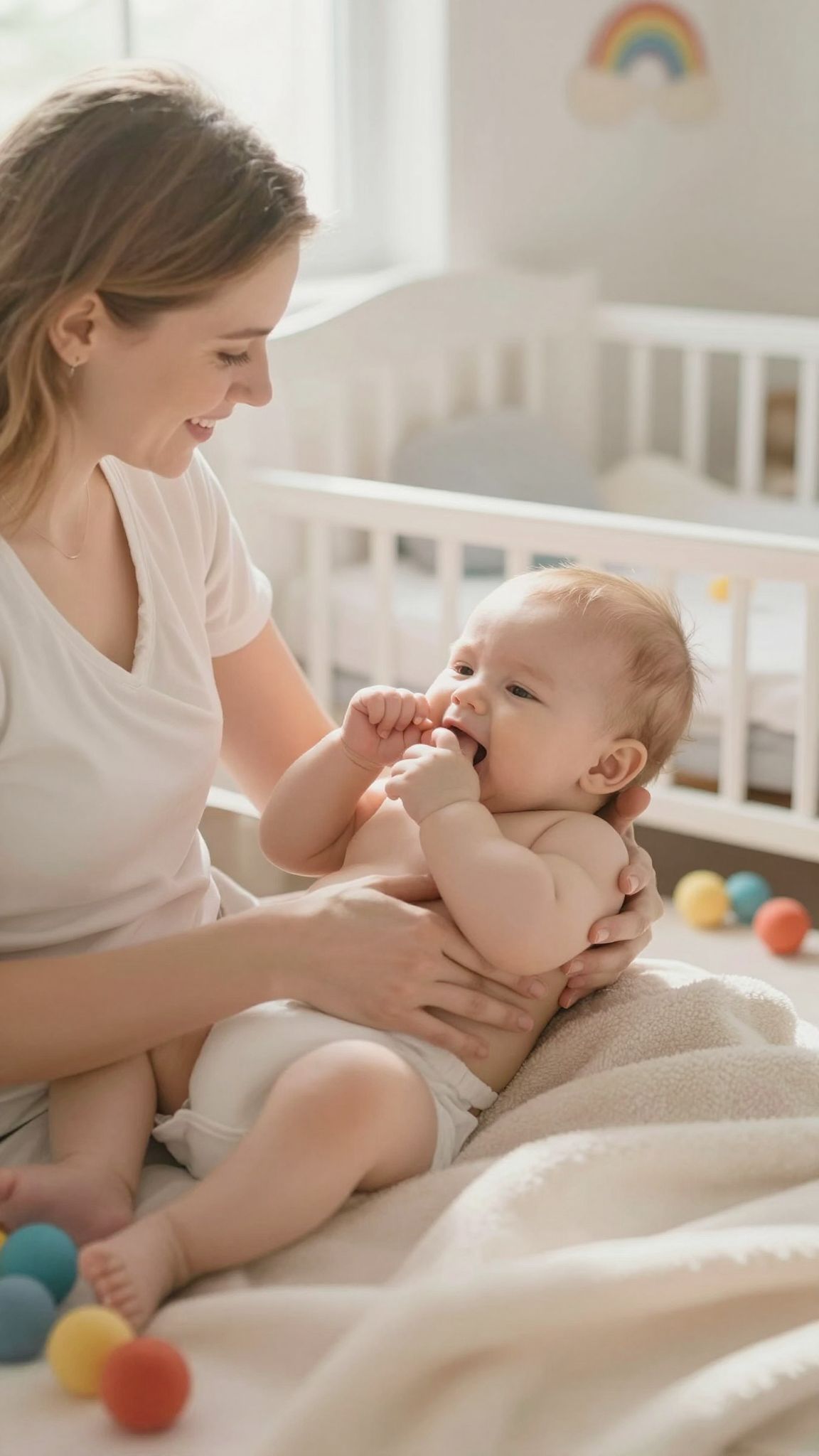A fogzás során a szoptatás megnyugtatja a babákat.