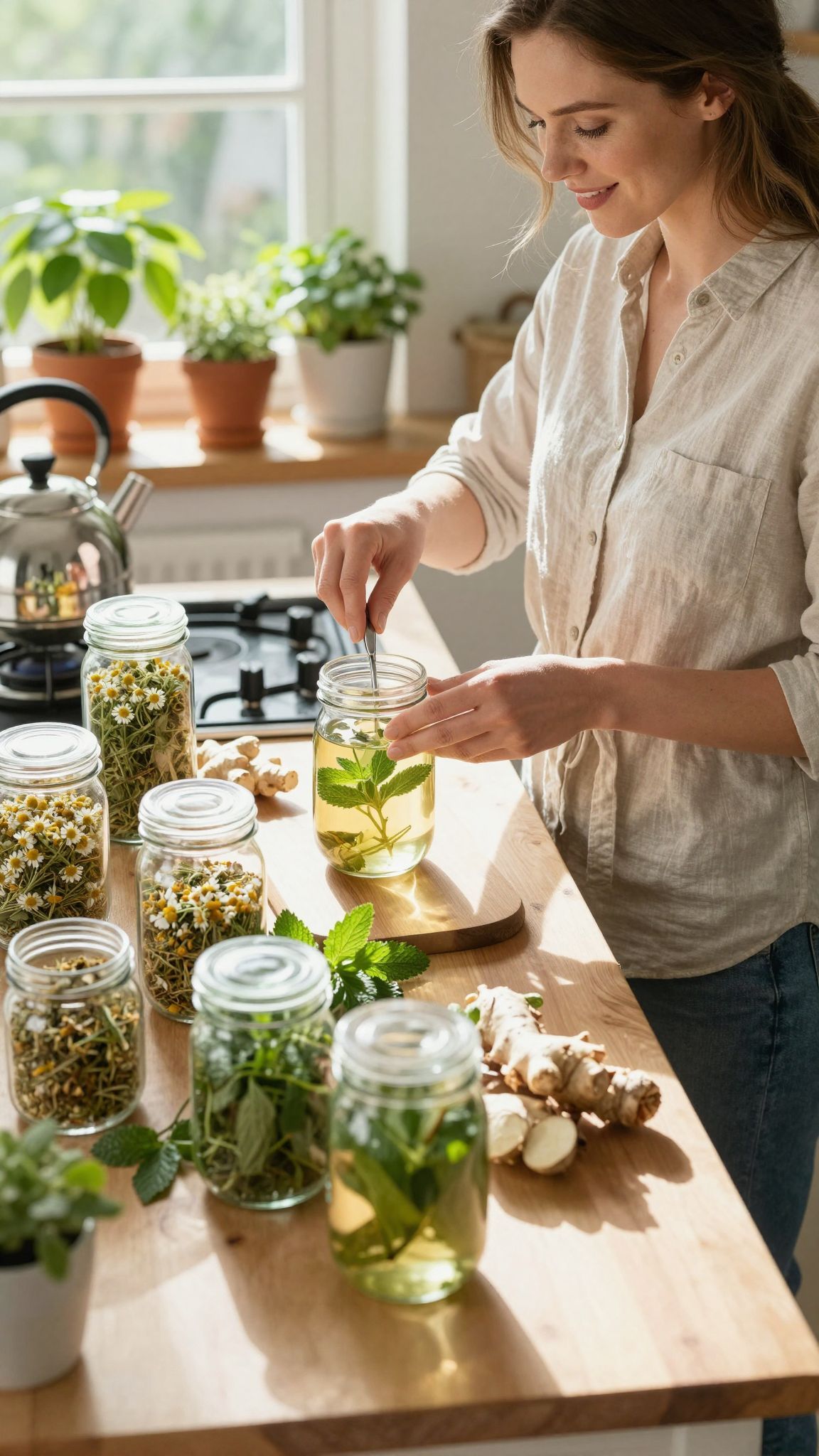 A kamilla és a zsálya tea enyhítheti a tüneteket.