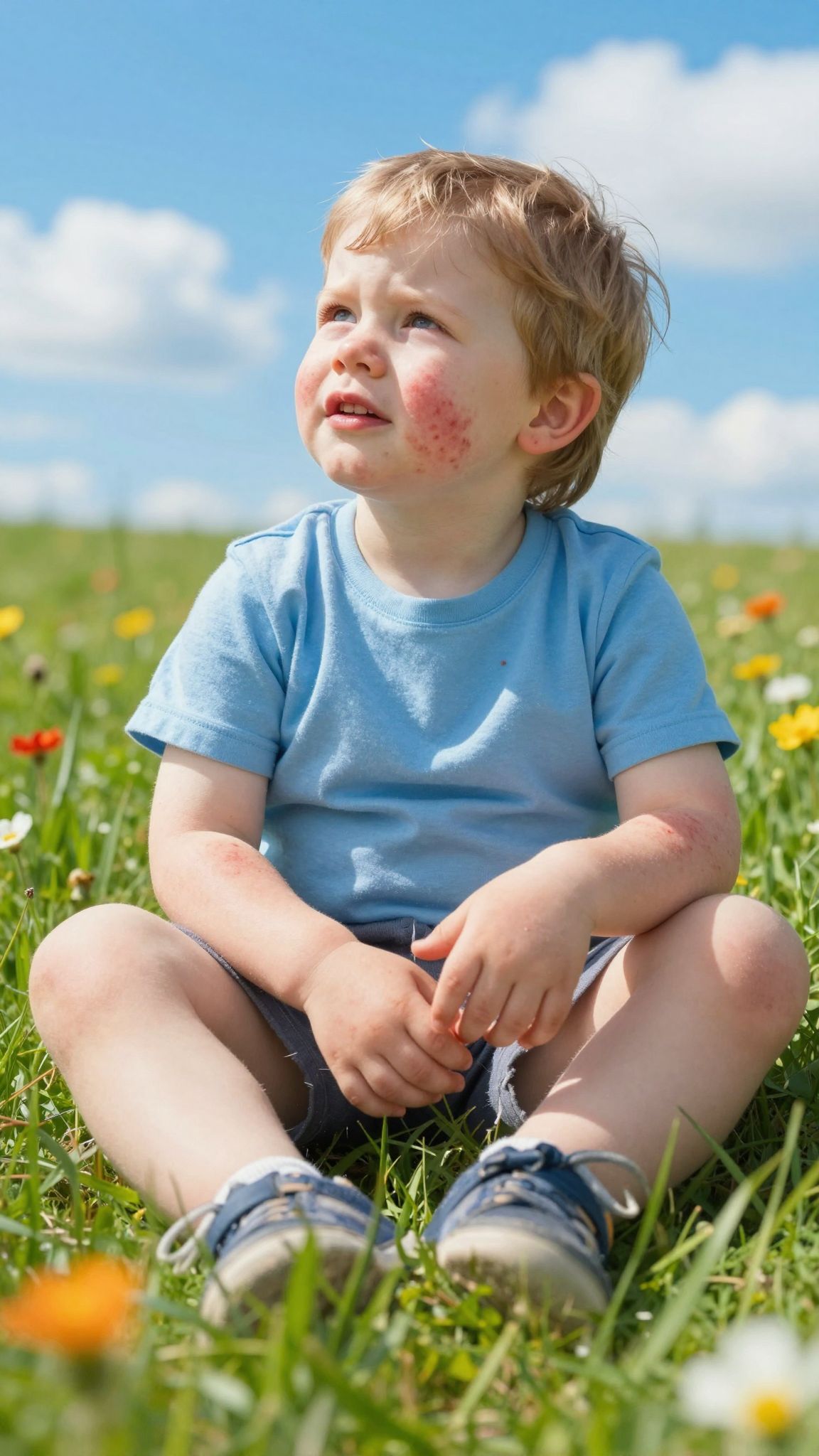 A bárányhimlő kiütése kezdetben viszkető és hólyagos.