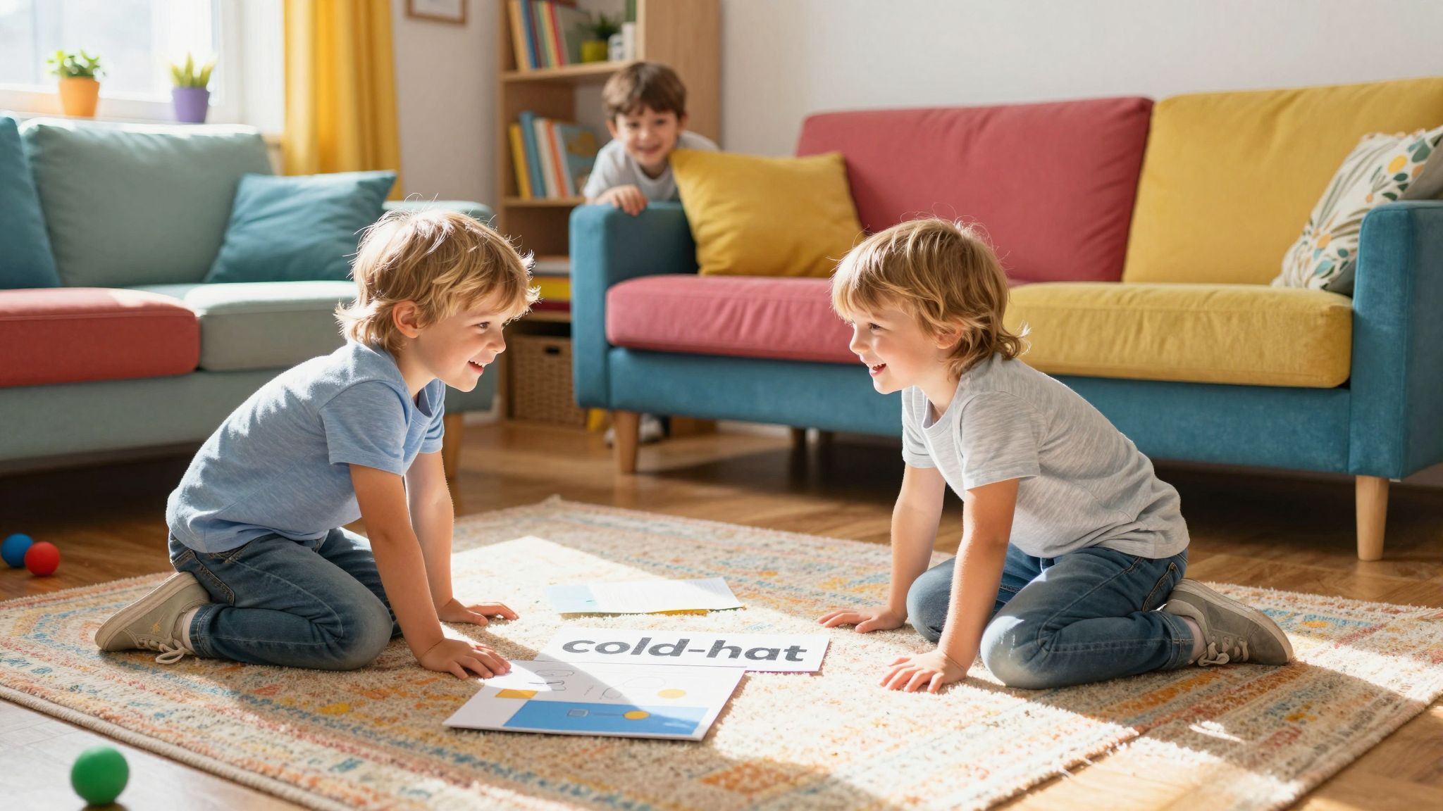 A hideg-meleg játék serkenti a gyermekek térbeli érzékelését.
