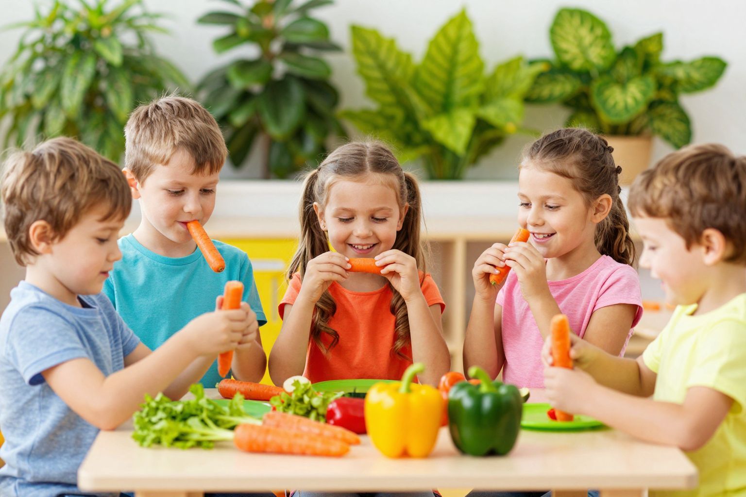 A barátok motiválhatják a zöldségek fogyasztását az óvodában.