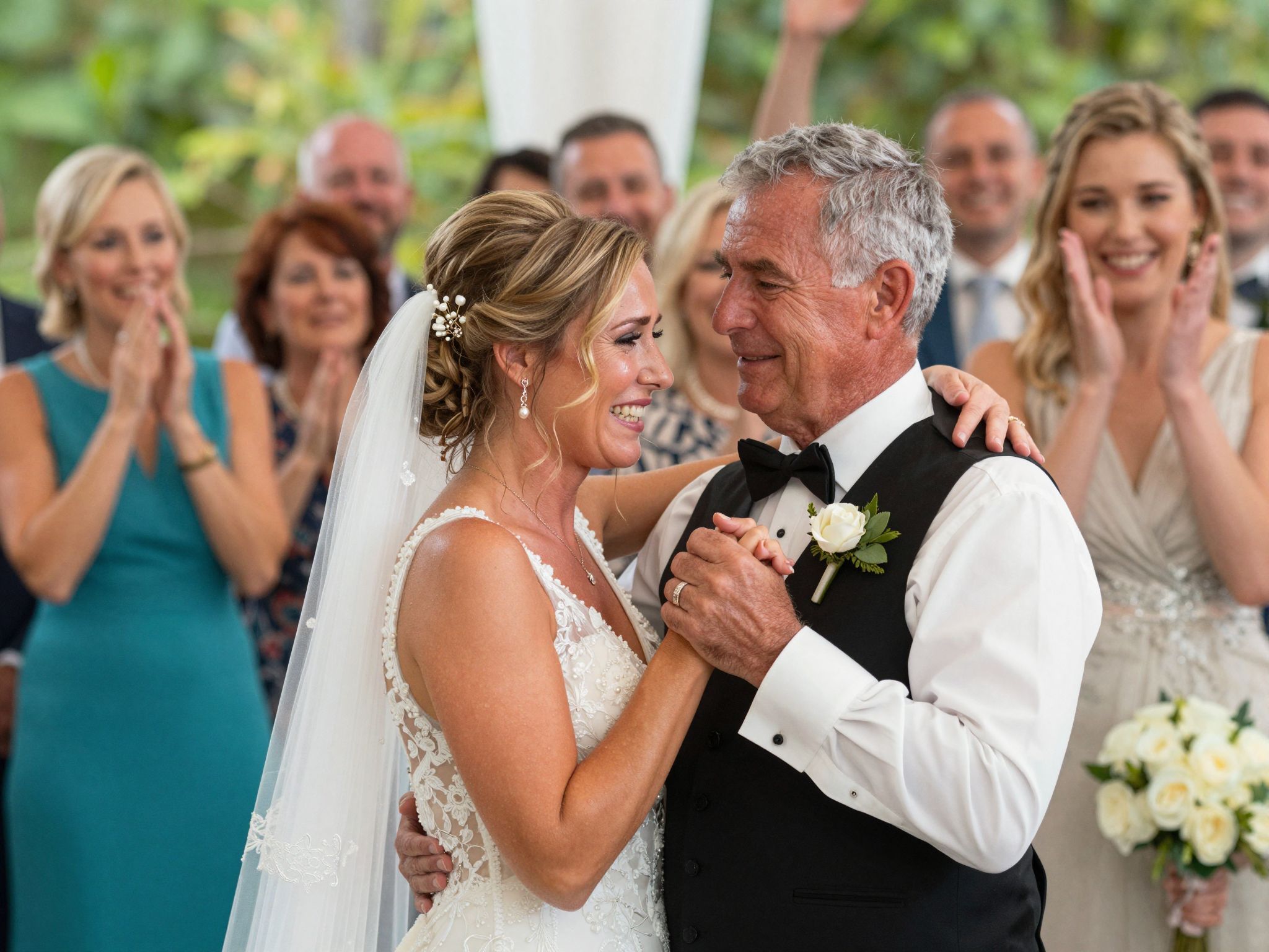 A menyasszony reakciója örök emlék marad az esküvőről.