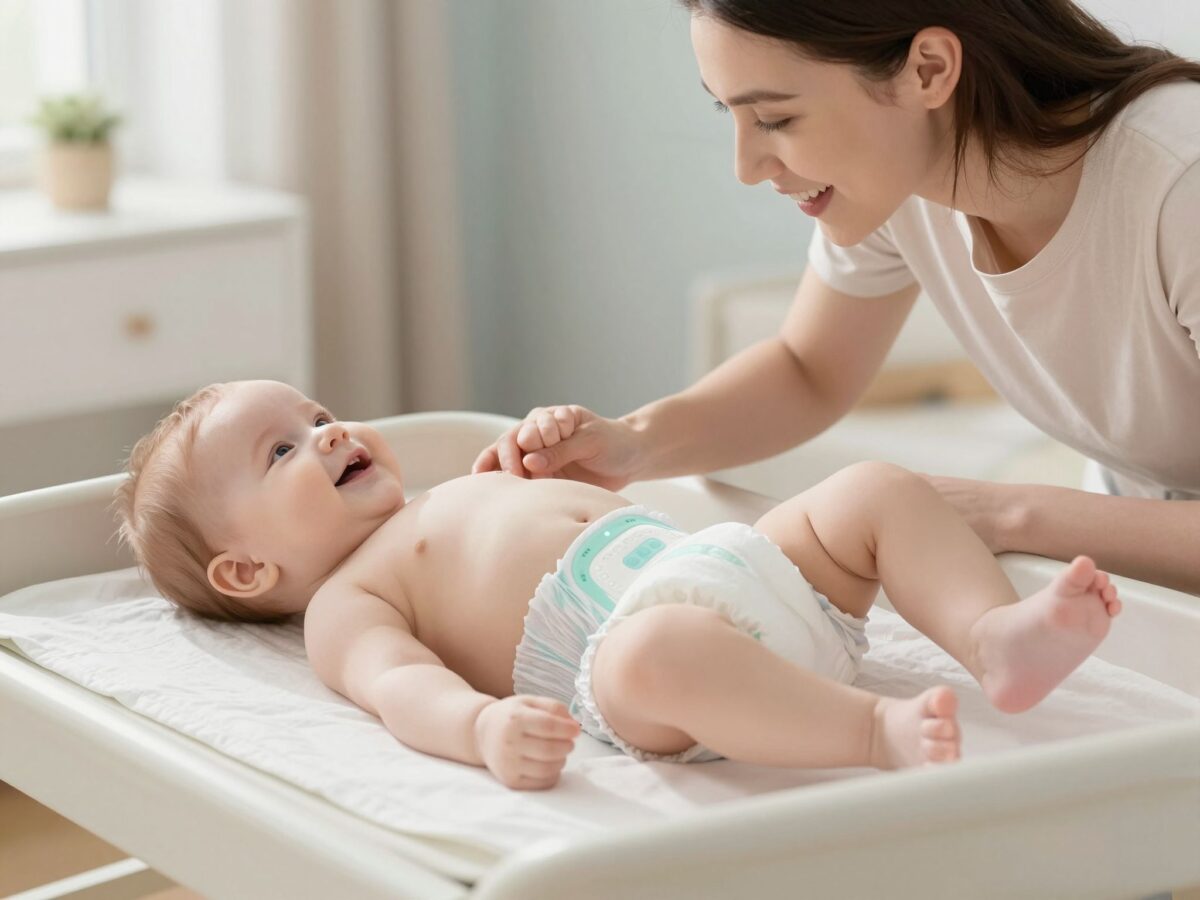 A pelenkázás jövője: az okospelenka figyeli a baba egészségét