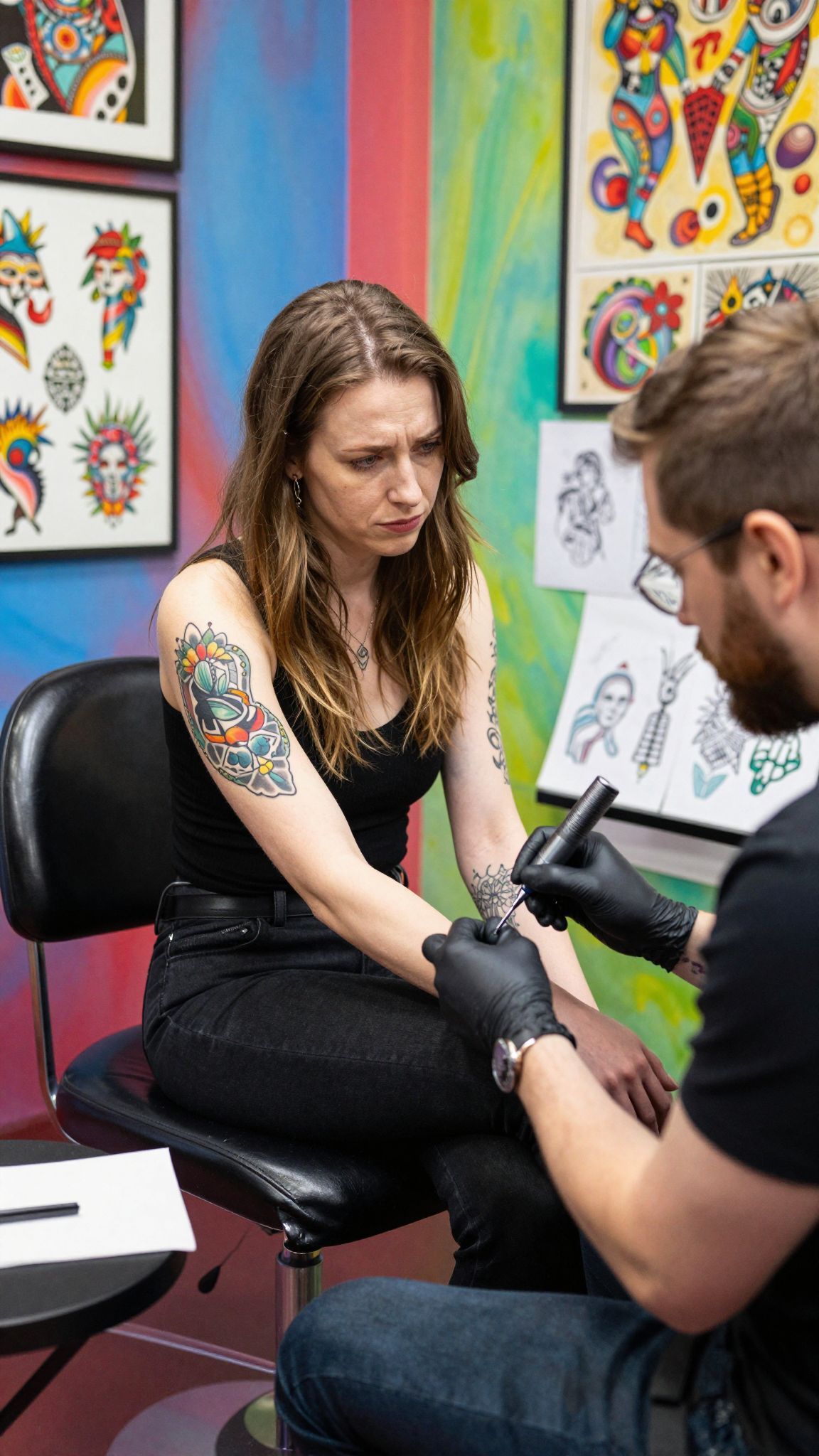 A takarás kreatív módja a régi tetoválások eltüntetésének.