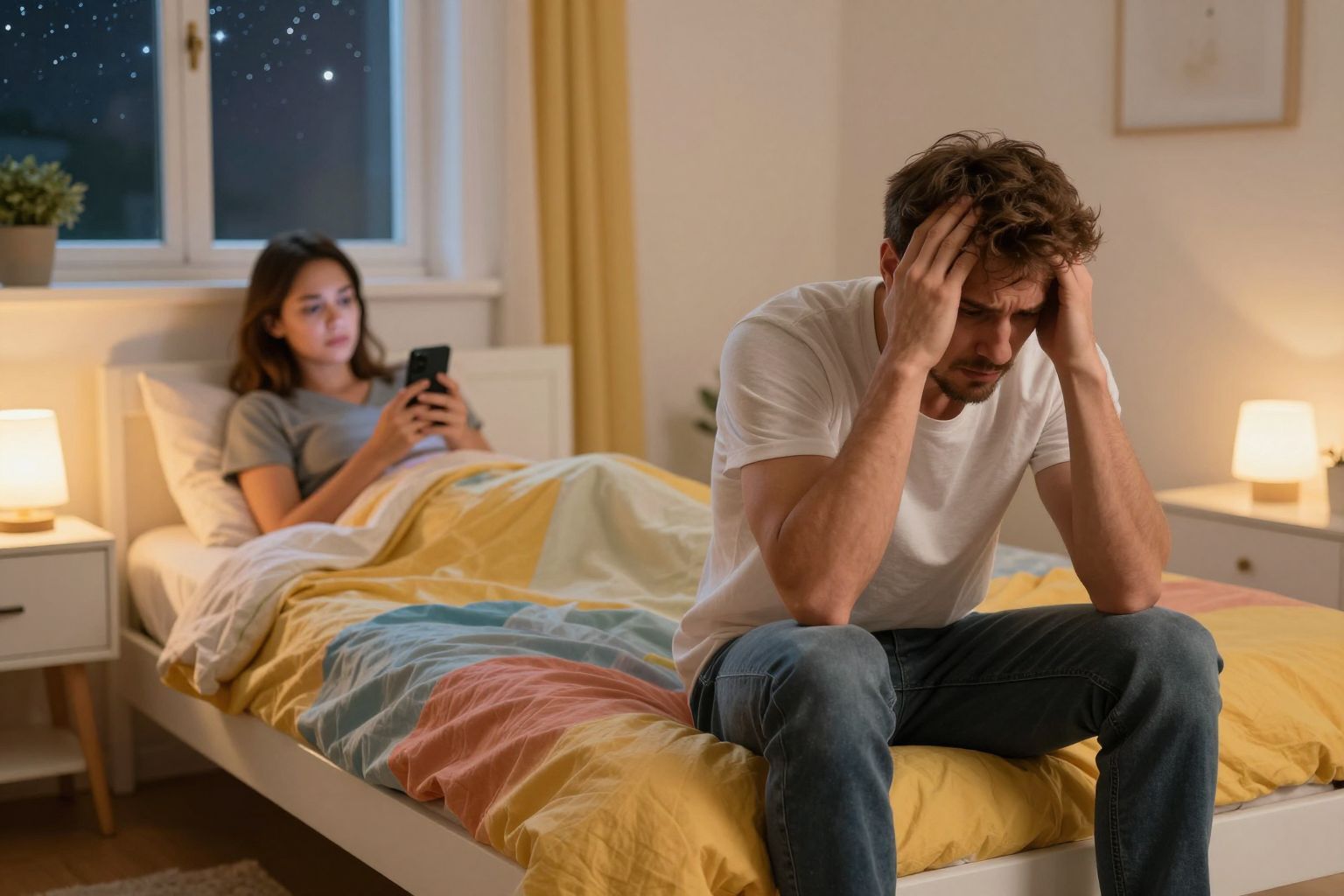 A kékfény zavarja az alvást és a pihenést.