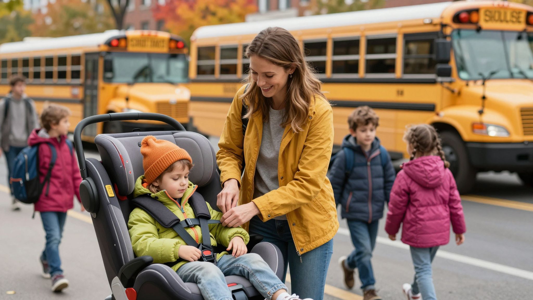 A túl vastag télikabát csökkenti a biztonsági öv hatékonyságát.
