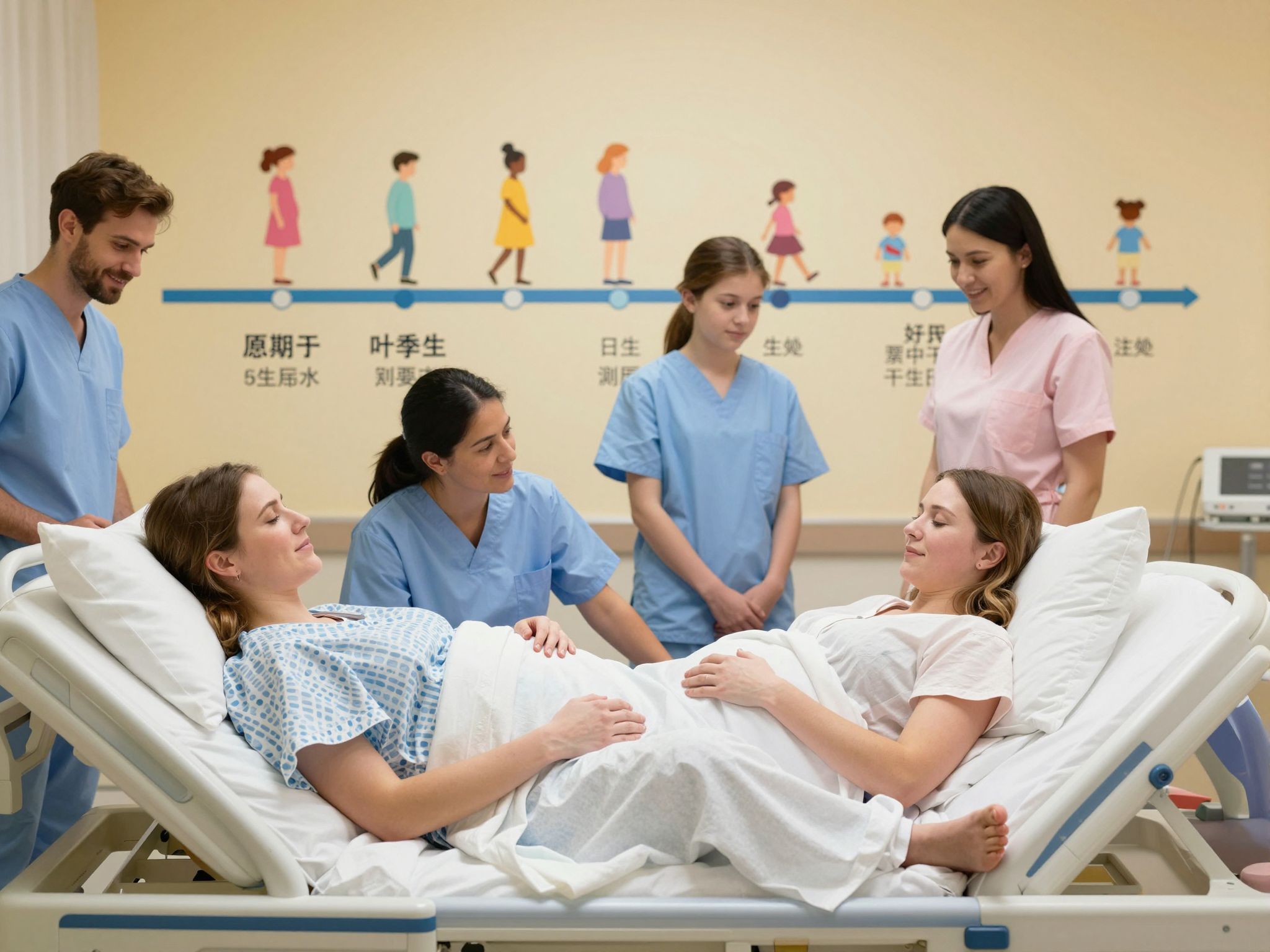 A vajúdás szakaszai a szülés fizikai kihívásait tükrözik.