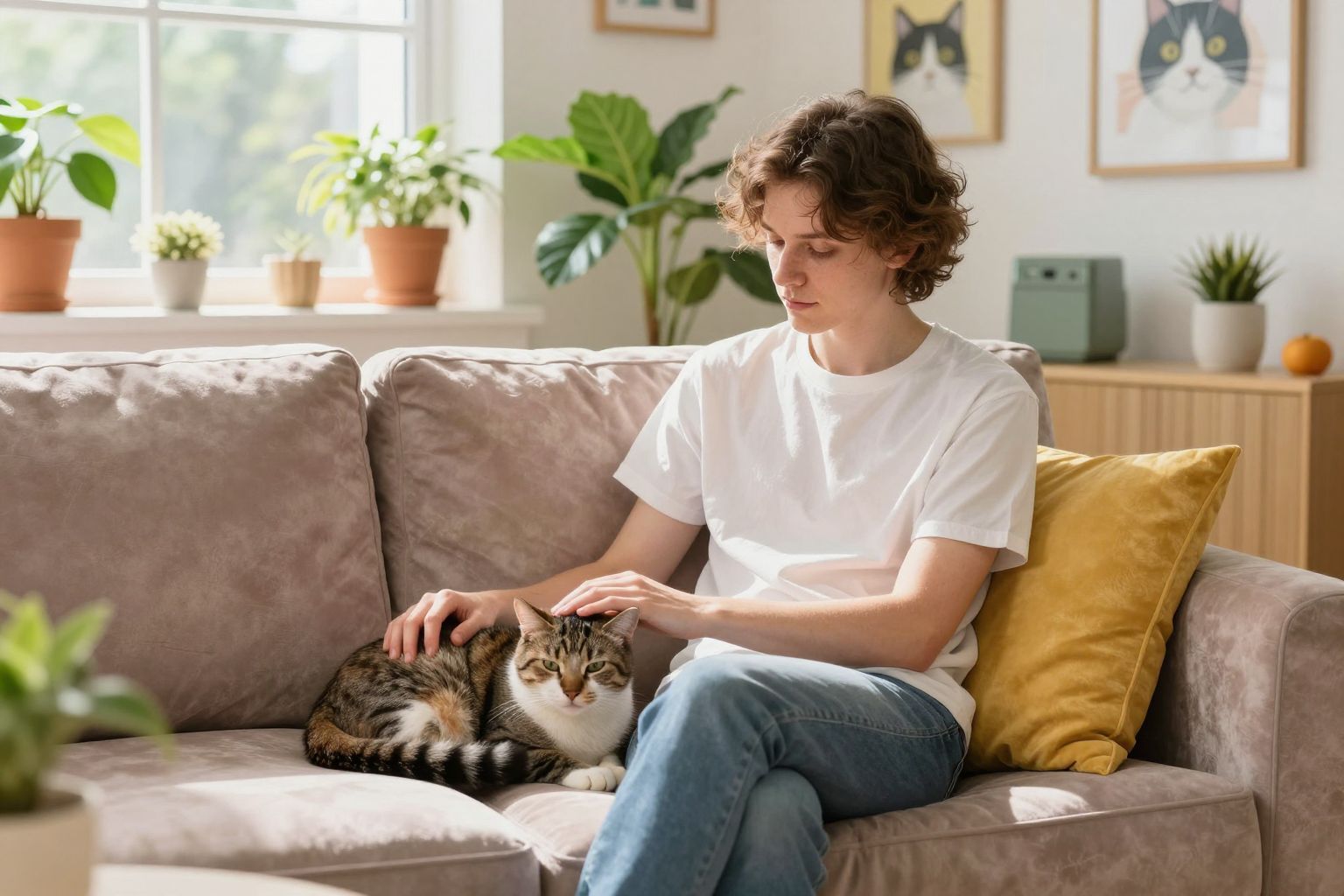 A macskák simogatása csökkenti a vérnyomást és a szívritmust.