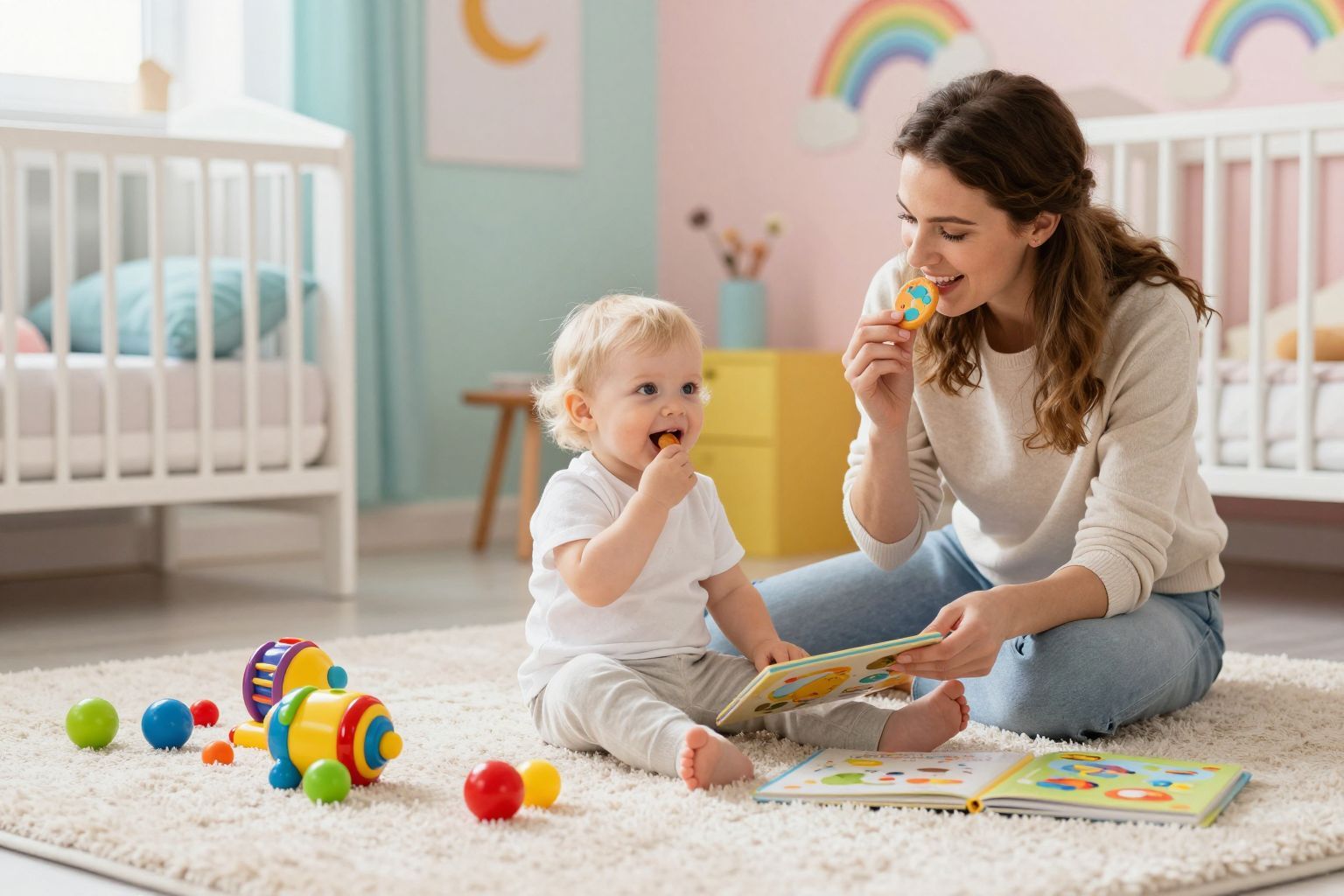 Az alvás és evés összefonódik a kisgyermekek fejlődésében.