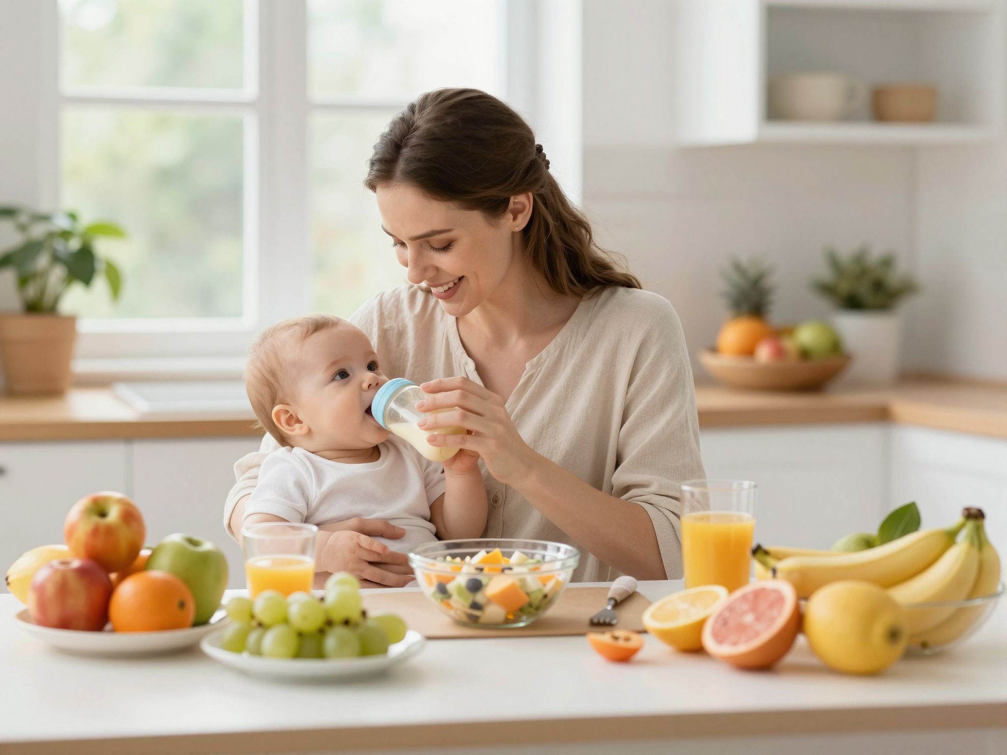 Az anyatej minősége függ az anya táplálkozásától.