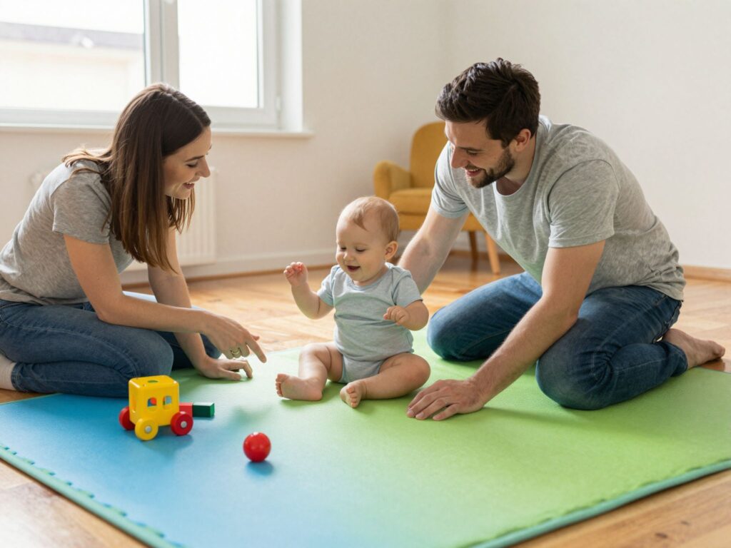 Az első közös játékok: egyszerű, de fejlesztő tevékenységek csecsemőknek
