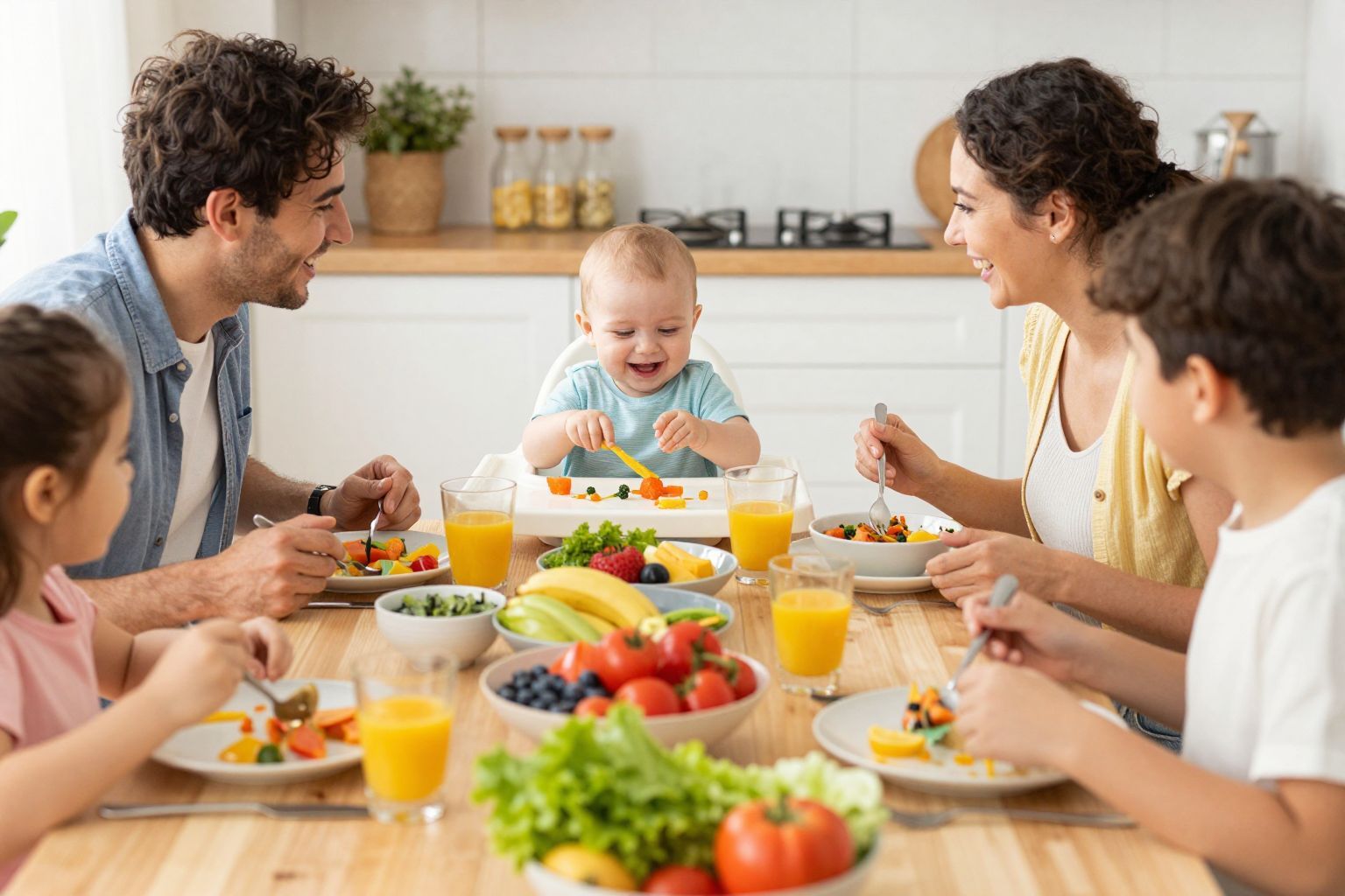 Az étkezés közös élmény, erősíti a családi kötelékeket.