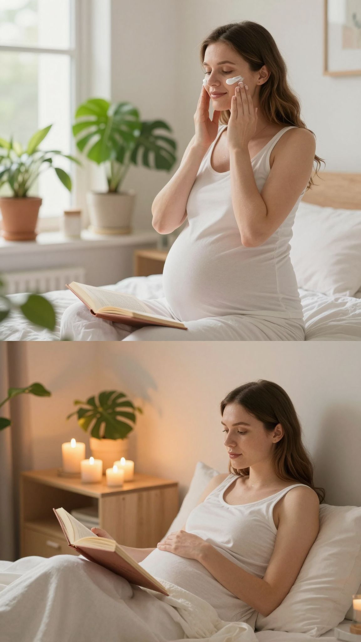 A pihentető rutin segít a terhességi bőrproblémákon.