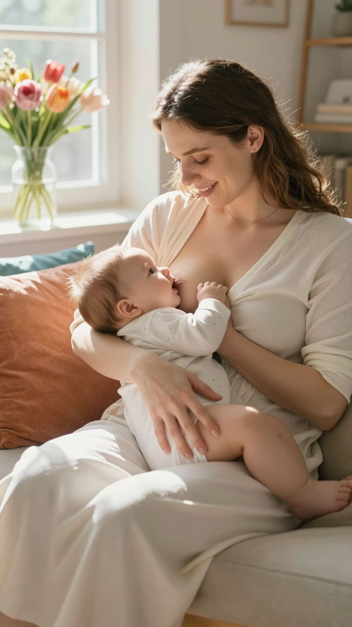 A szoptatás erősíti a baba immunrendszerét a természetes védelemért.