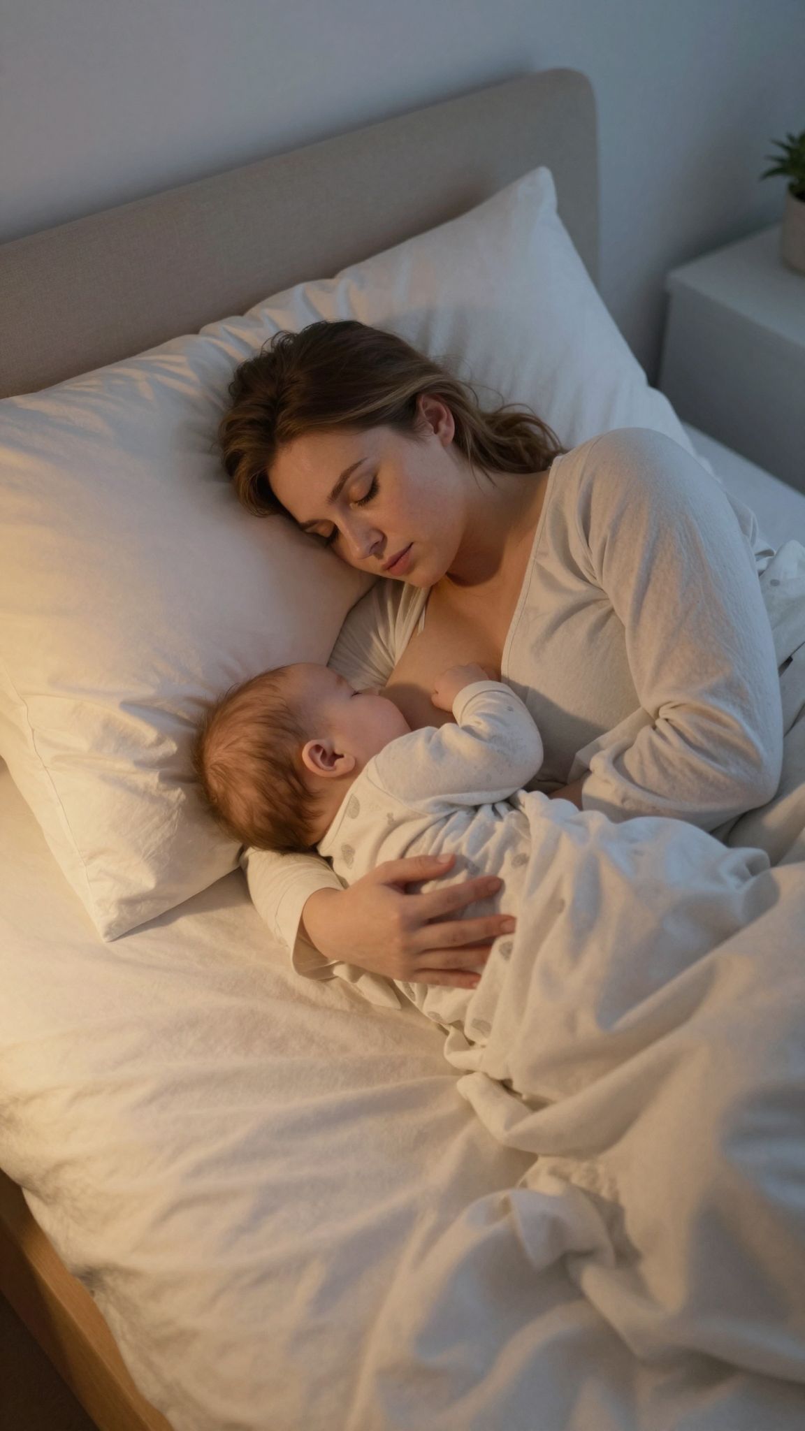 Az oldalfekvő testhelyzet csökkenti a baba refluxát.