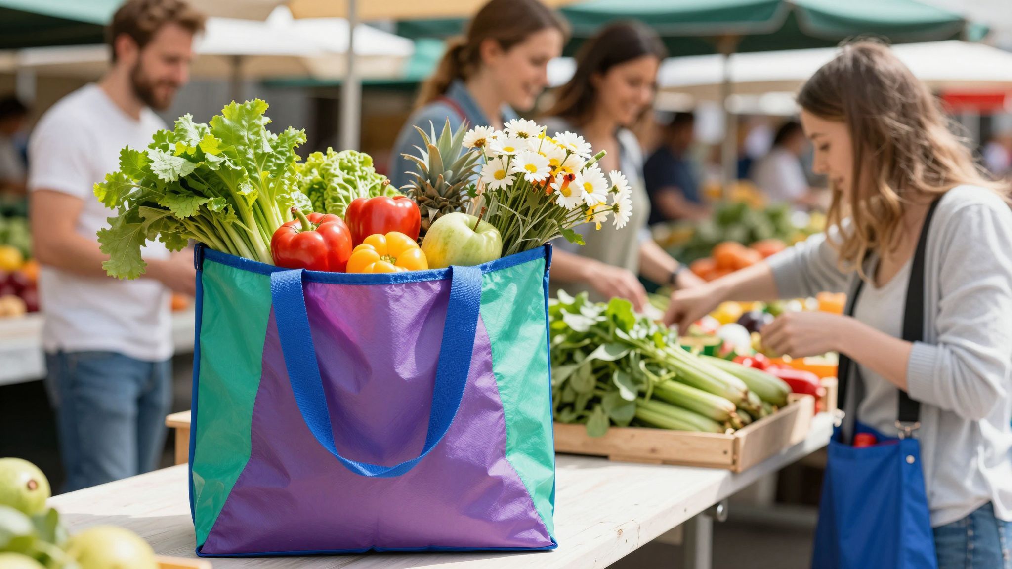 Az összehajtható táska praktikus és környezettudatos ajándék.