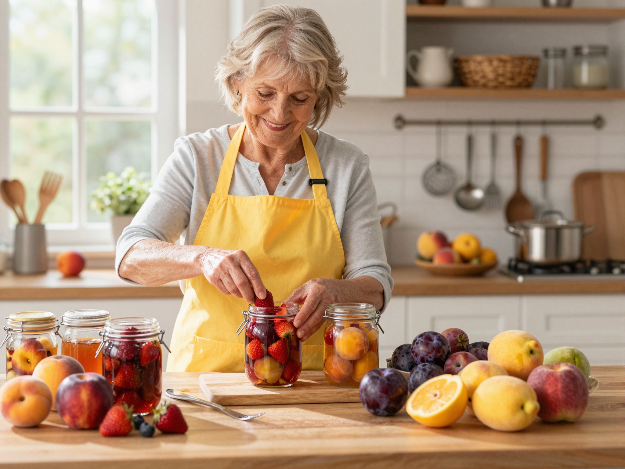 A rétegezés megfelelő hőmérsékleten a befőtt tartósságát növeli.