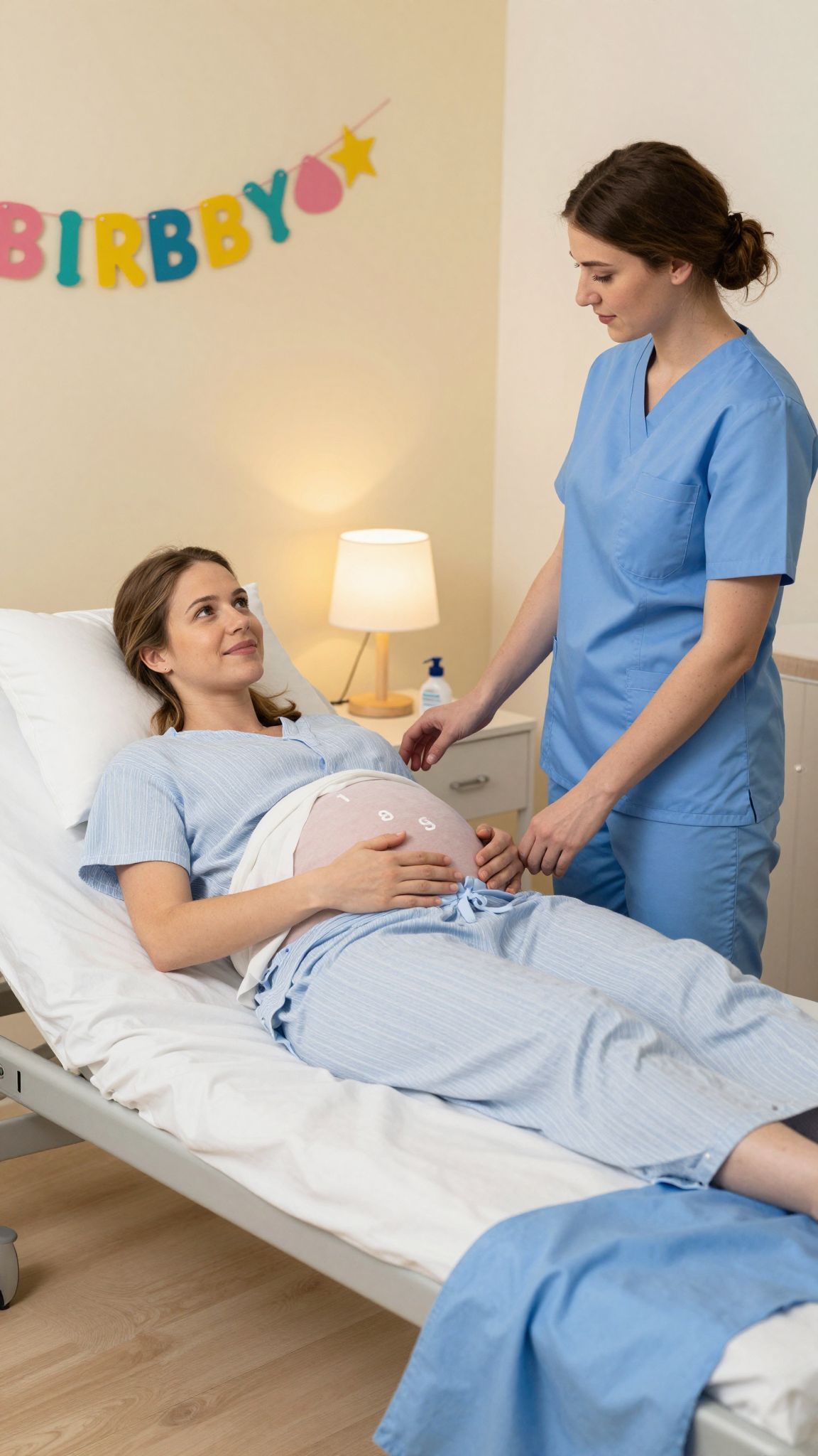 A centiméterek a szülés során a tágulás mértékét jelzik.