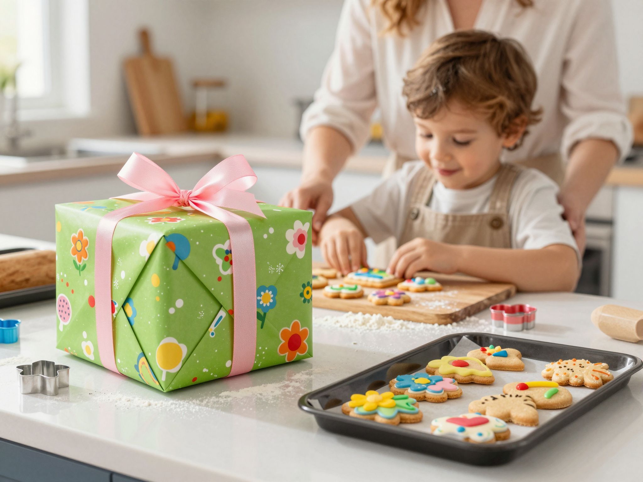 A színes csomagolás fokozza az ajándék varázsát.