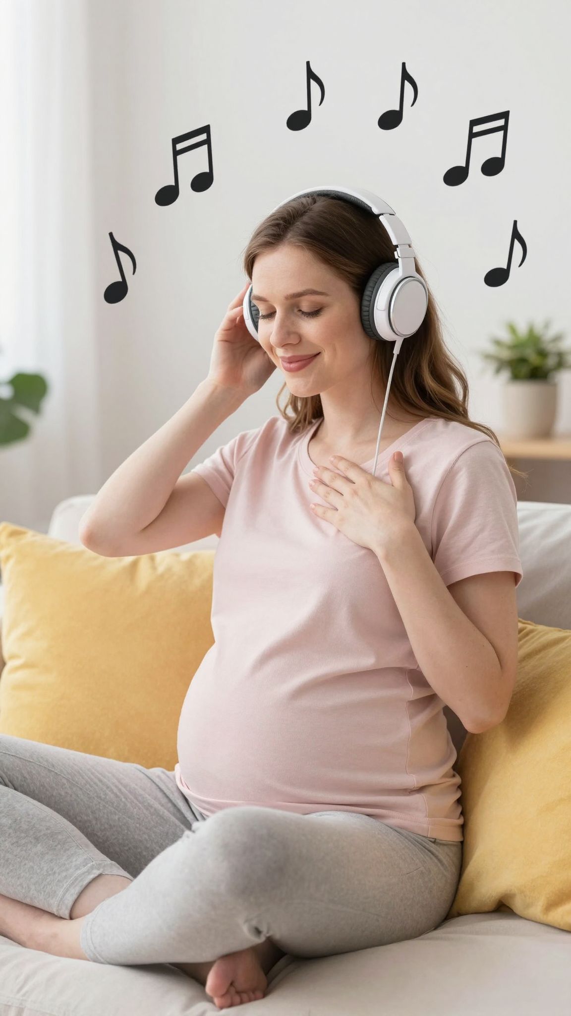 A zenehallgatás segíti a magzat agyi fejlődését.