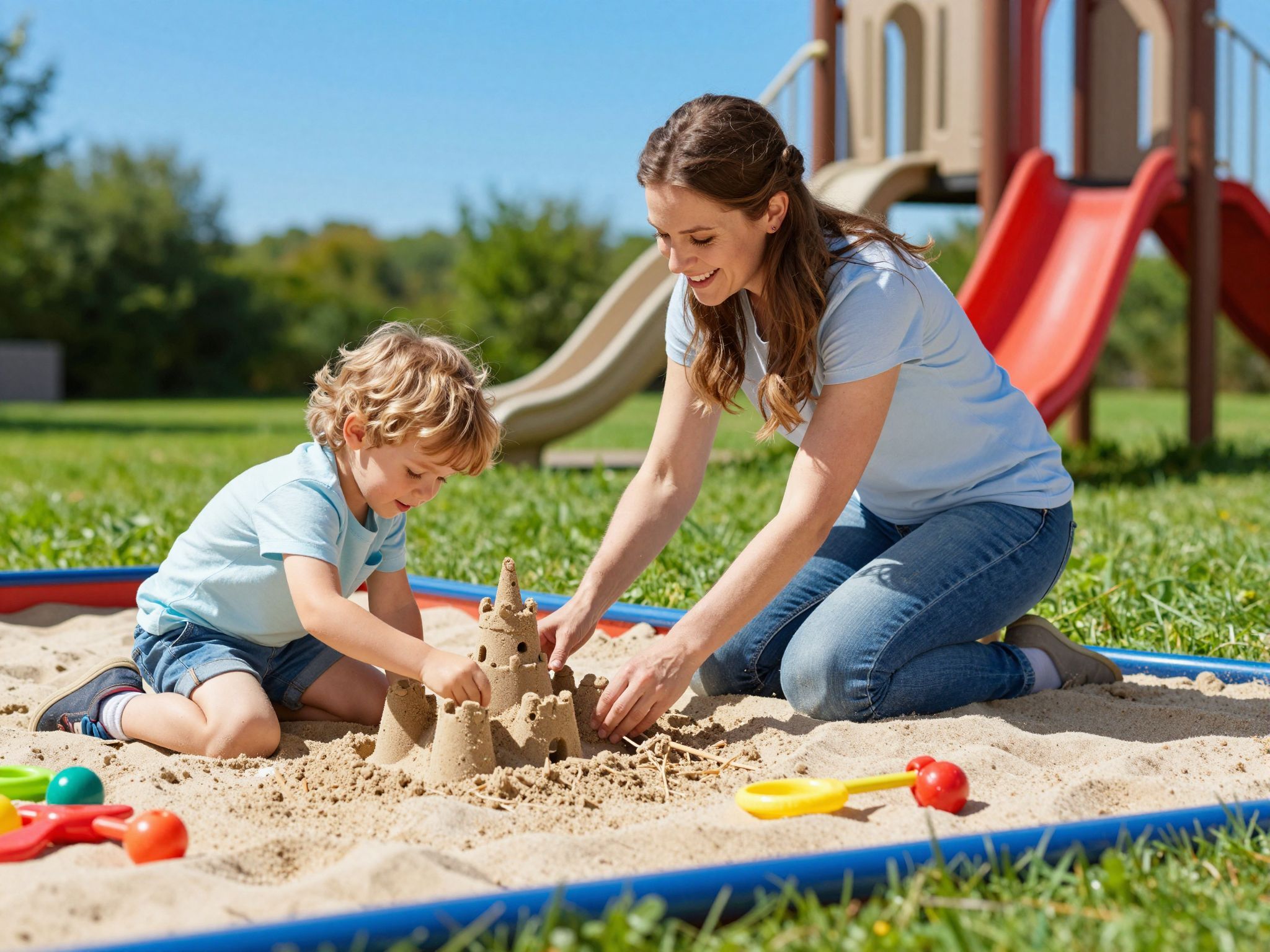 A homokozóban tanulunk meg együttérezni és kommunikálni.