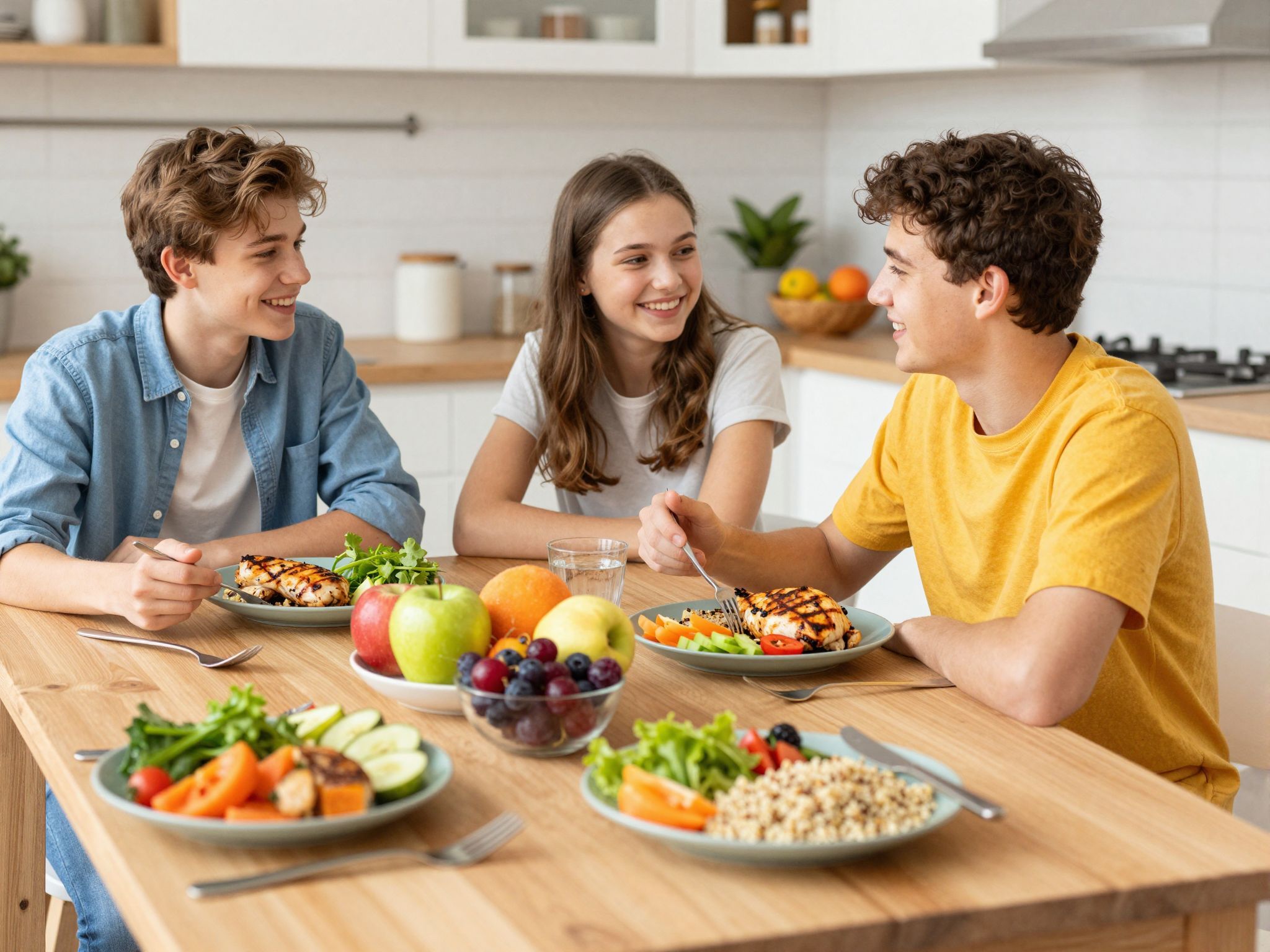 Este a fehérjék és zöldségek segítik a pihenést.