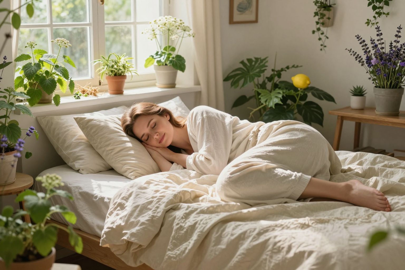 A citromfű nyugtató hatása segít az álmatlanságban.